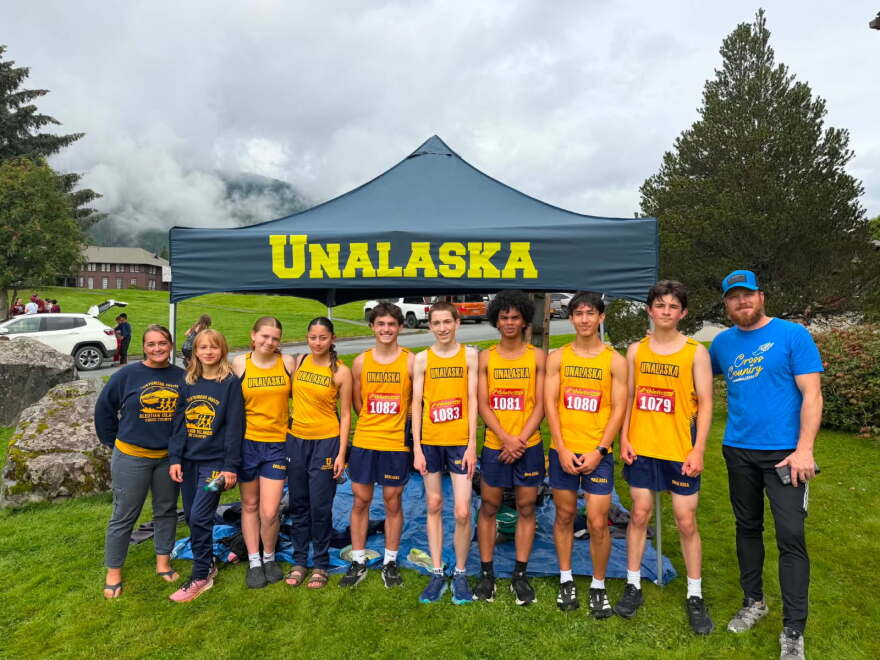 Unalaska Raider runners at the 2026 Sitka Invitational.