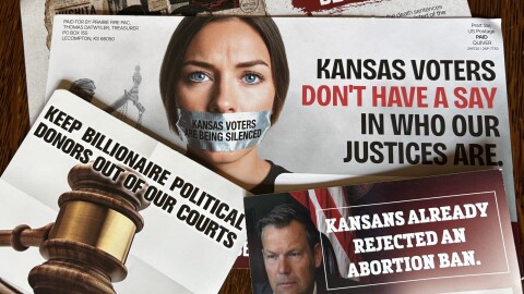 Mailers both supporting and opposing the Supreme Court amendment.