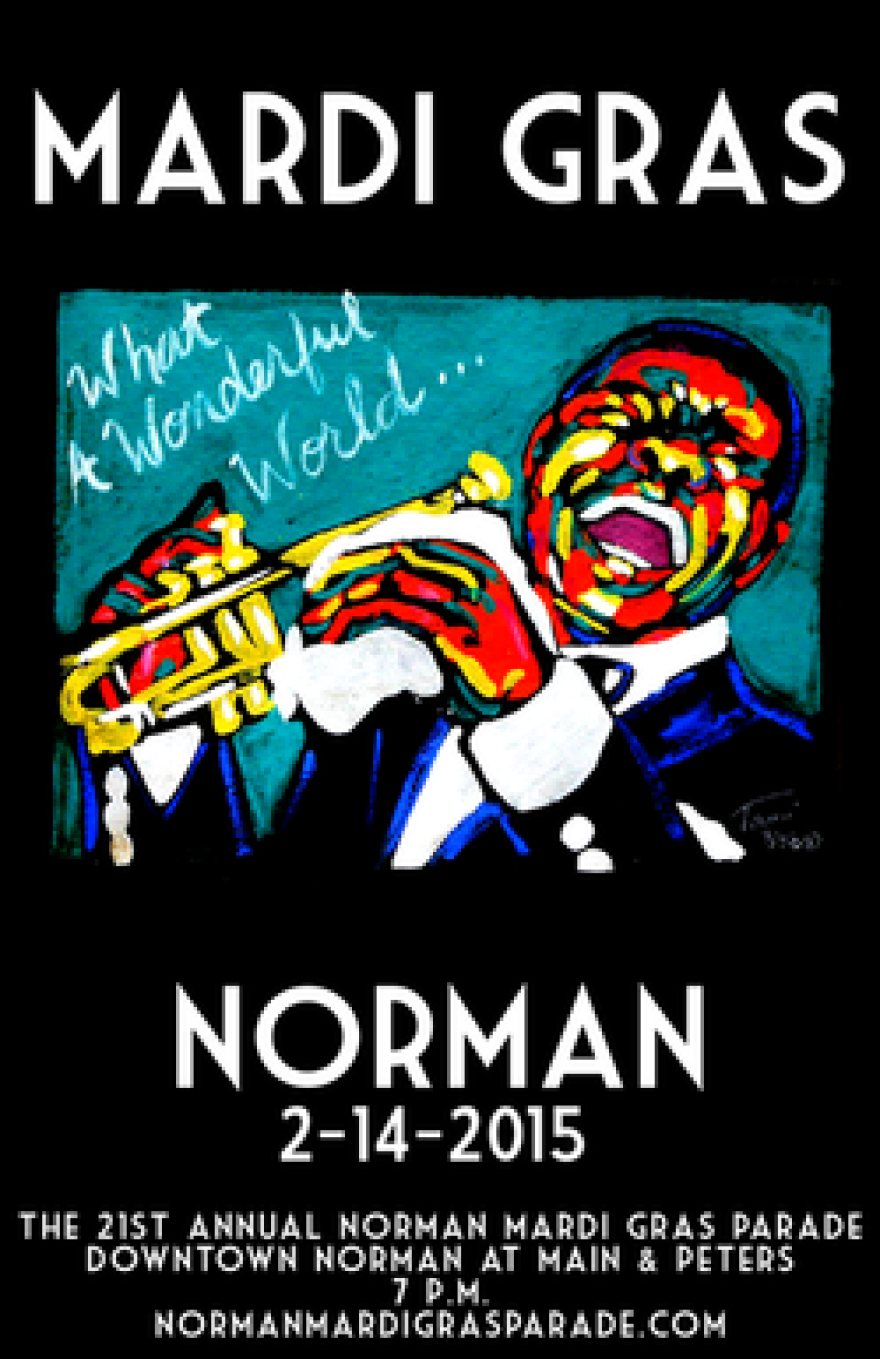 2015 Norman Mardi Gras Parade Poster