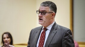 State prosecutor Richard Colangelo speaks during a hearing at Connecticut Superior Court in Stamford, Conn., March 3, 2020. An independent investigation is questioning the "integrity" of Colangelo hiring a state budget official's daughter in 2020 while lobbying for pay raises for staff.