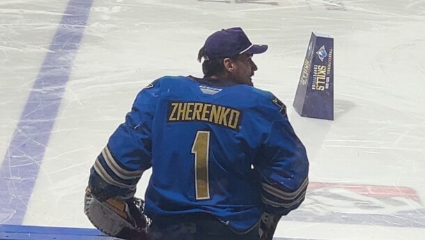 Thunderbirds Goalie Vadim Zherenko.