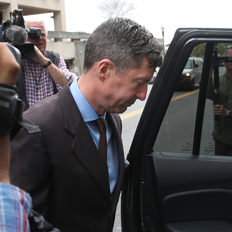 Samuel Patten, a former associate of Paul Manafort, leaves the U.S. District Court after his sentencing hearing April 12, 2019, in Washington, D.C.