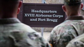 Soldiers gather for a 2019 awards ceremony at Fort Bragg, N.C. The base is one of 10 that Pentagon leaders say they are open to renaming.