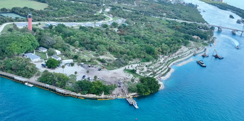 New Living Shoreline Established at Jupiter Lighthouse
