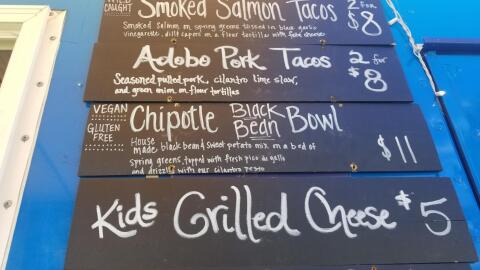 The items on the menu of Fresh by Gene's, at Kentucky's ROMP Fest, boasts locally sourced, organic ingredients.