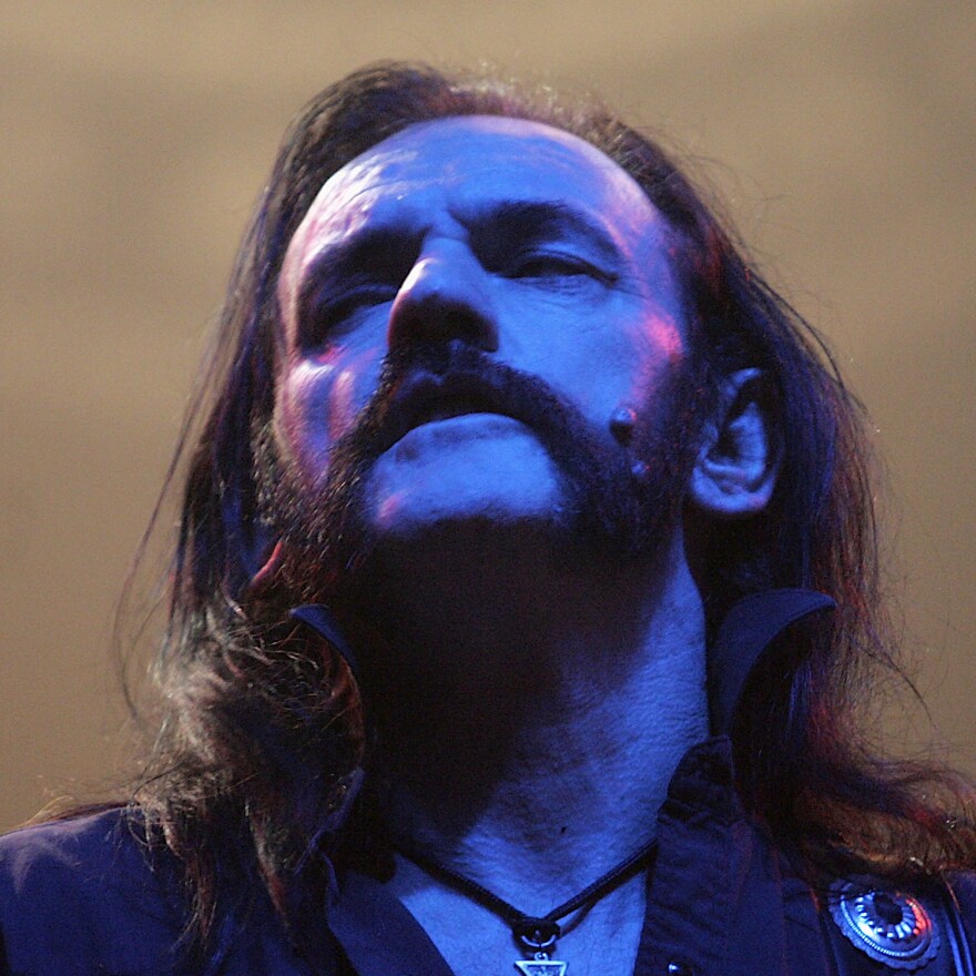Lemmy Kilmister performing on November 19, 2005 in London. The prehistoric crocodile <em>Lemmysuchus obtusidens </em>was recently named after the famed singer.