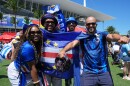 Cape Verde fans cheer prior to the World Cup Group H soccer match against Uruguay in Miami Gardens, Fla., Sunday, June 21, 2026.