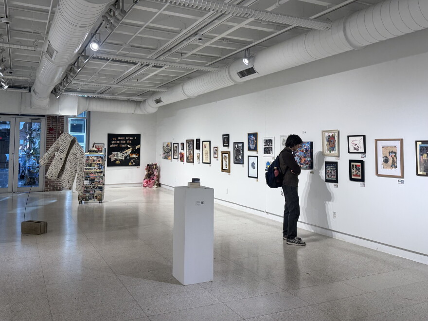 Pulp Stiction: Collage as an Act of Resistance exhibition at Hopkins Hall Gallery at The Ohio State University features several collage works.