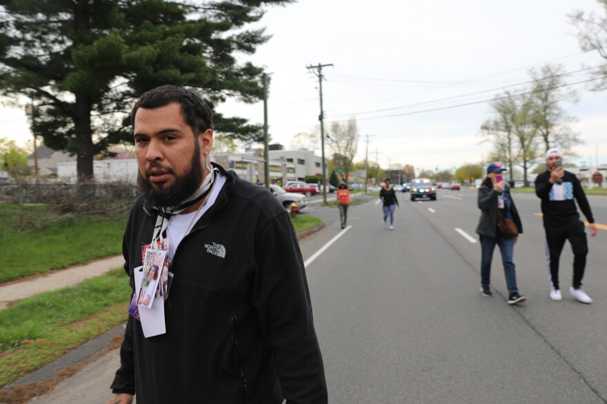 Cruz's older brother Anthony Colon said it "took a lot of strength" for him to come out to the march Thursday night.