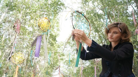 An Arts Council intern hangs a dream 