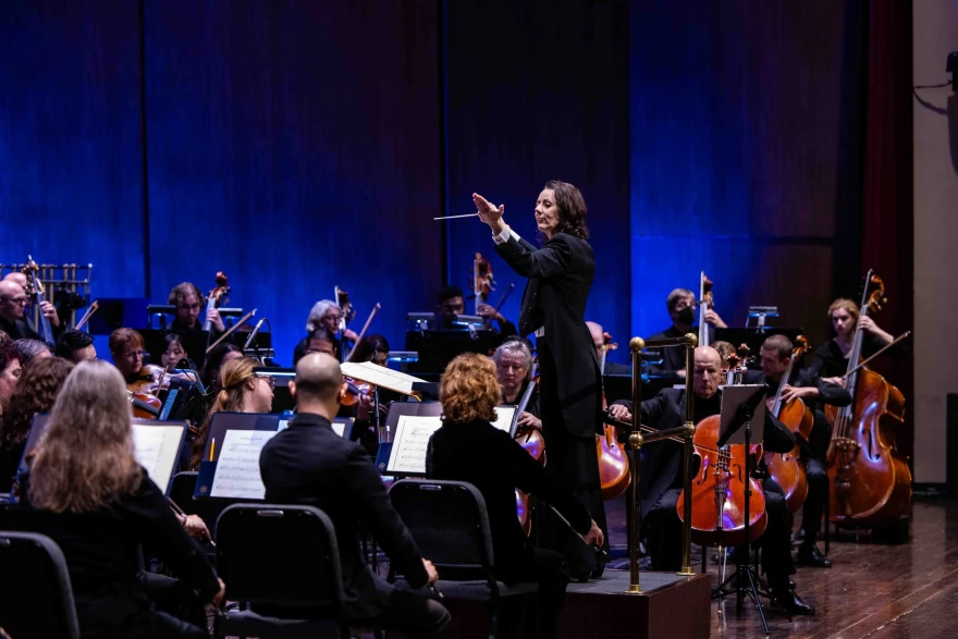 Music Director Melisse Brunet with the Lexington Philharmonic