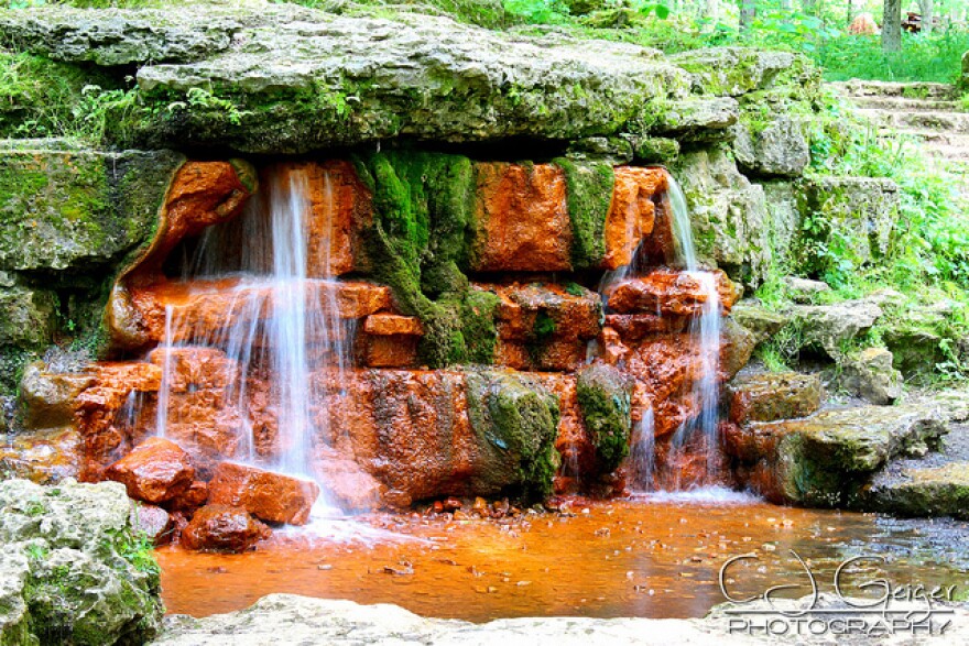 The "yellow springs" in Glen Helen Nature Preserve.