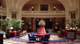 The interior of the Battle House Hotel in Mobile.