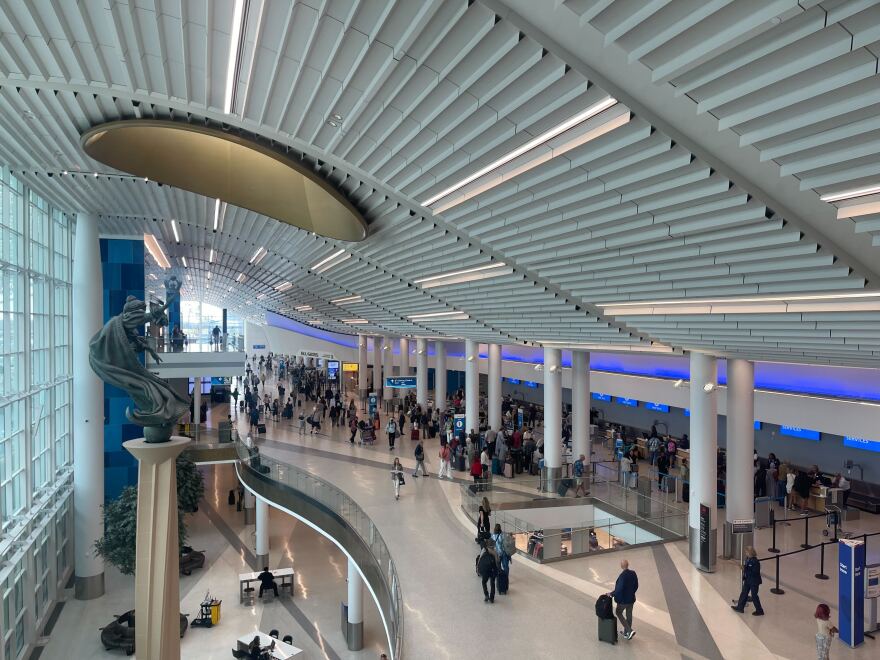 Charlotte Douglas International Airport's largest-ever passenger-facing construction project is set to be completed in October.