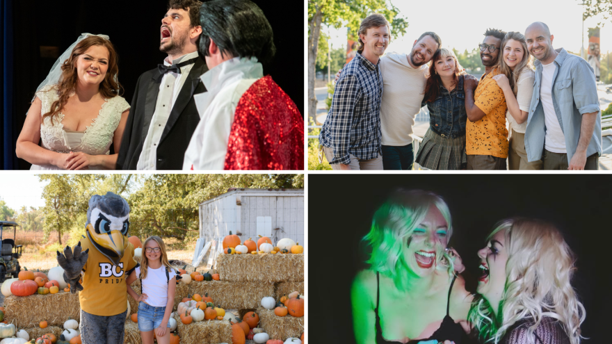 From left to right: Four Weddings & an Elvis, Solabel, Butte College’s Harvest Festival, Samaria Grace and Lorna Such