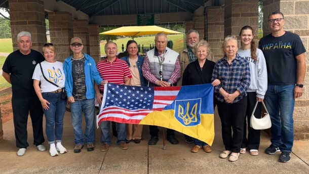 Church of New Hope members gather at Mint Hill Veterans Memorial Park every Saturday at 8 am.