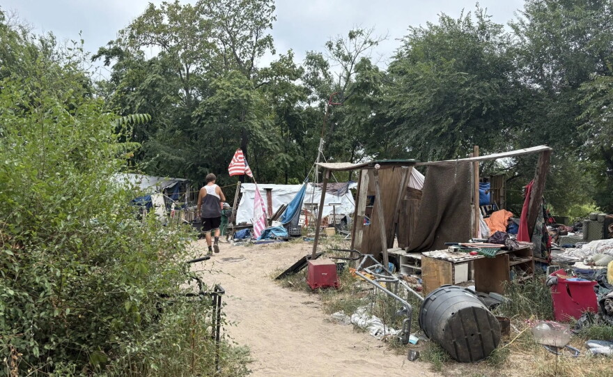 After years of living cloistered from the public in woods just north of Chapin Park, people soon will be evicted by the city from an encampment that has come to be home for them.