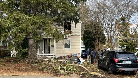 Stamford police continue to investigate on December 4th 2025 after a deadly standoff Monday Dec. 2nd resulted in the exchange of gunfire between officers and a homeowner who was being evicted from the house on Oaklawn Avenue. Stamford police say they found pipe bombs and molotov cocktails inside the home, along with an unidentified decomposing body.