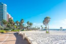 The white sands of this beach in Clearwater have seen fewer tourists in 2020.