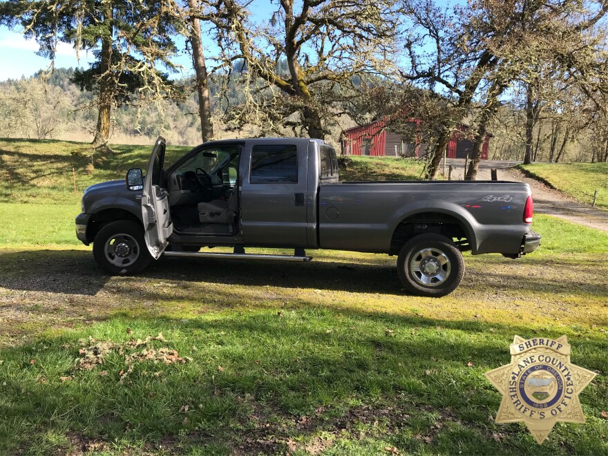 A truck reported missing from the Junction City area was recovered Sunday after a Lane County Sheriff's deputy arrested a Eugene man behind the wheel.