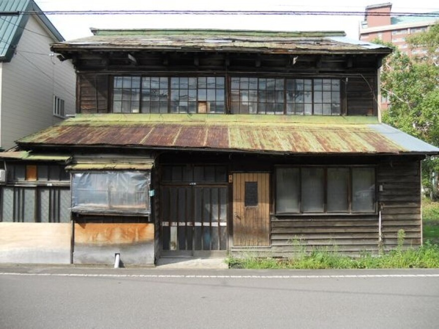 The building in Otaru, Japan, where Golodoff and his family were first taken upon arriving in Japan. Photographed here in 2017.