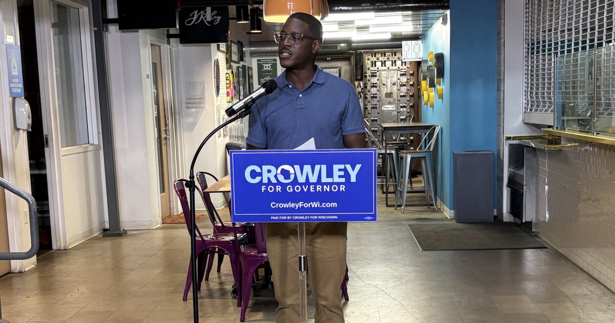 Crowley says coalition-building needed to win Wisconsin race for governor