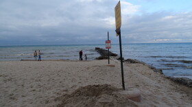 The southern edge of Atwater Beach in the Village of Shorewood.