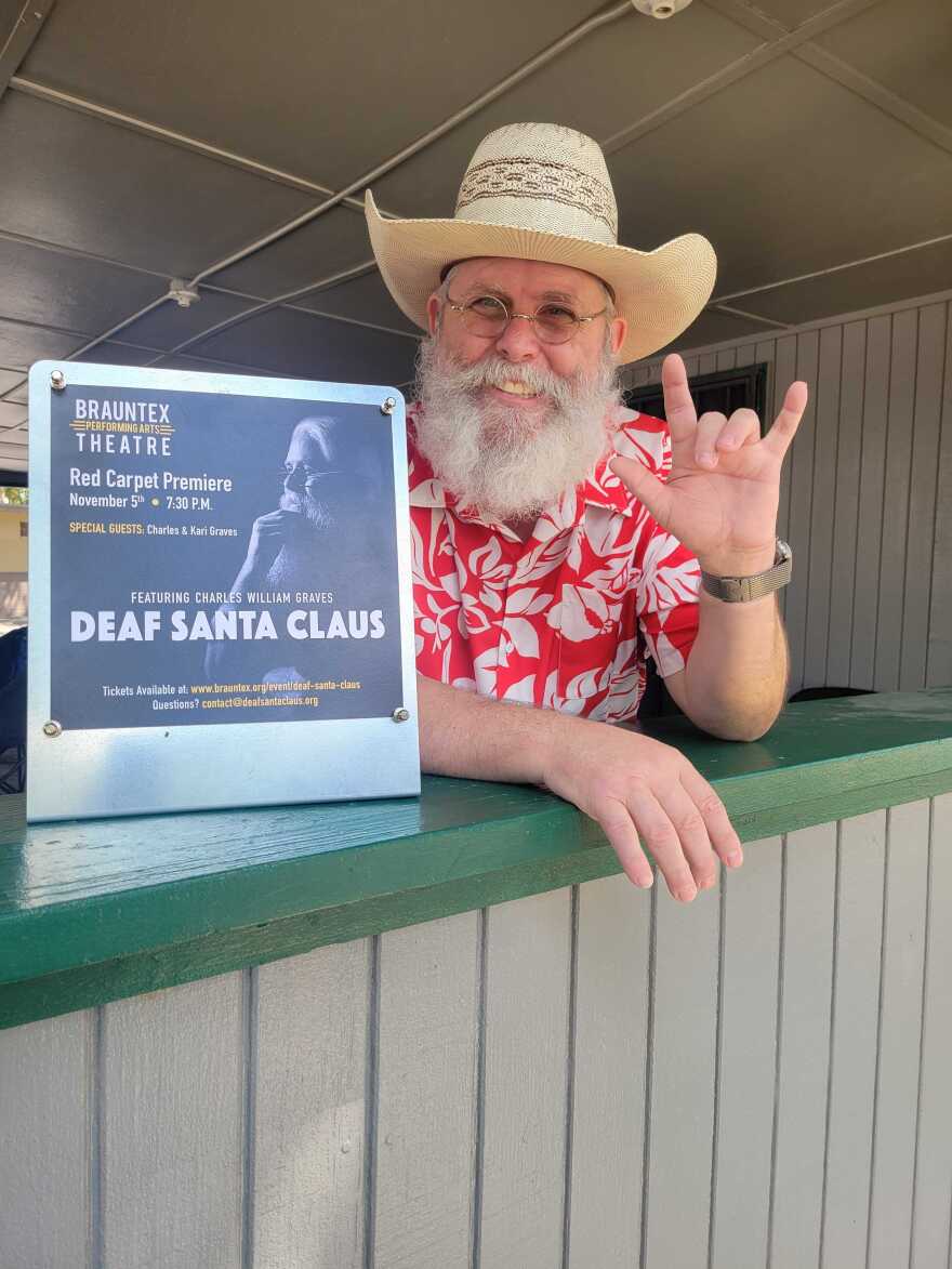 Charles Graves' Deaf Santa attended the festival to promote his documentary premiering in November.