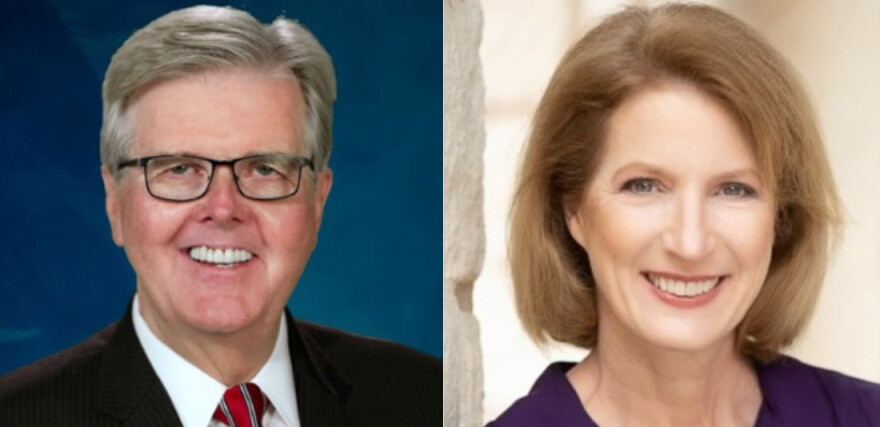 Republican Lt Governor Dan Patrick is being challenged by Democratic State Rep Vikki Goodwin.