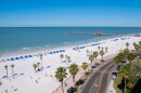 Aerial view of the beach 