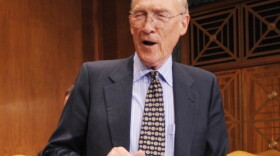 Fiscal Commission co-chair Alan Simpson prepares for a meeting of the National Commission on Fiscal Responsibility and Reform. The Commission released a draft proposal this week.