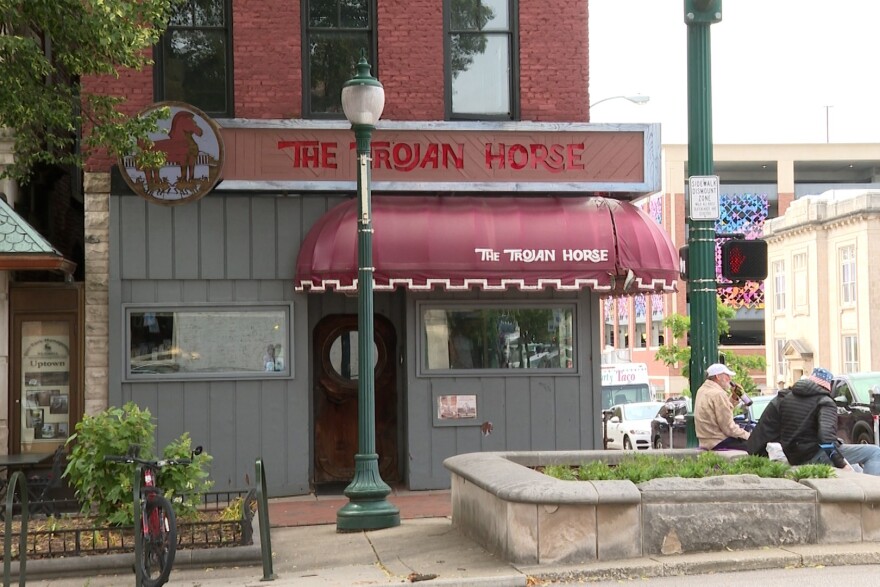 Exterior of The Trojan Horse restaurant