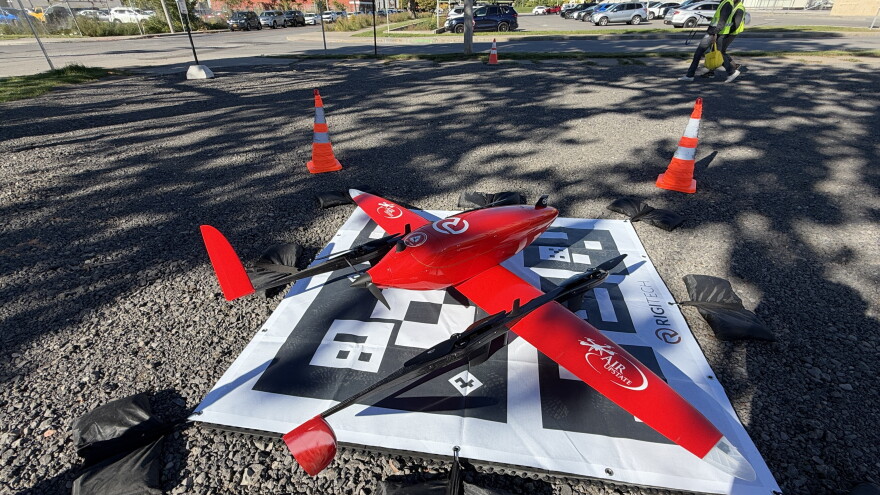 One of the drones used by Upstate University Hospital to deliver medications, supplies and more.