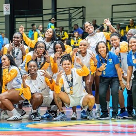 Pictured: The Virgin Islands Women’s National Basketball Team won gold at the 2025 FIBA Caribbean Basketball Championship