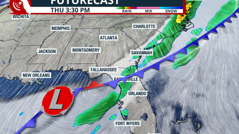 Futurecast for Thursday 3/12/2026.