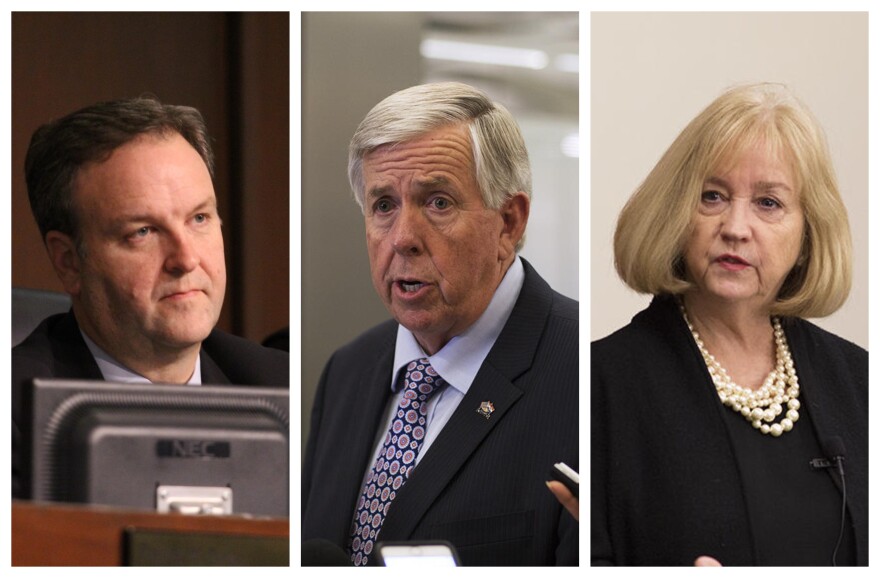 St. Louis County Executive Sam Page, Gov. Mike Parson and St. Louis Mayor Lyda Krewson will appoint the Board of Freeholders.