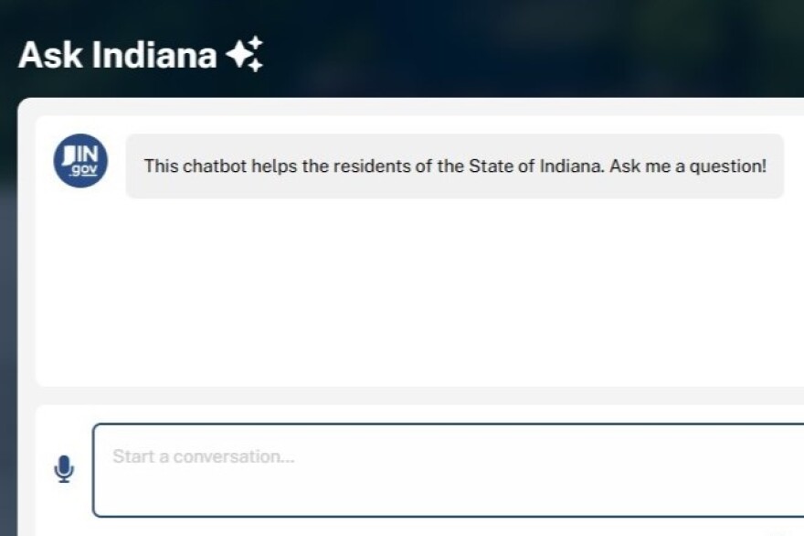 Indiana’s new AI chatbot answers questions about state government.