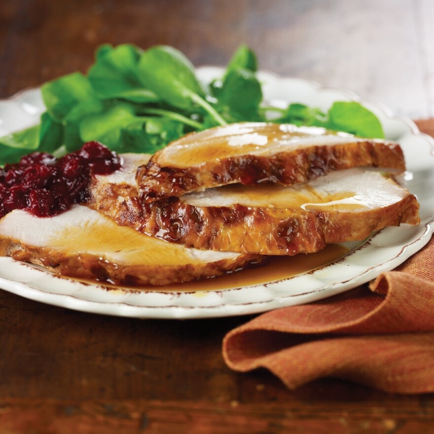 Maple brined turkey breast