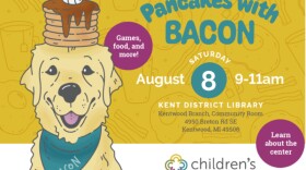 Pancakes with Bacon event flyer