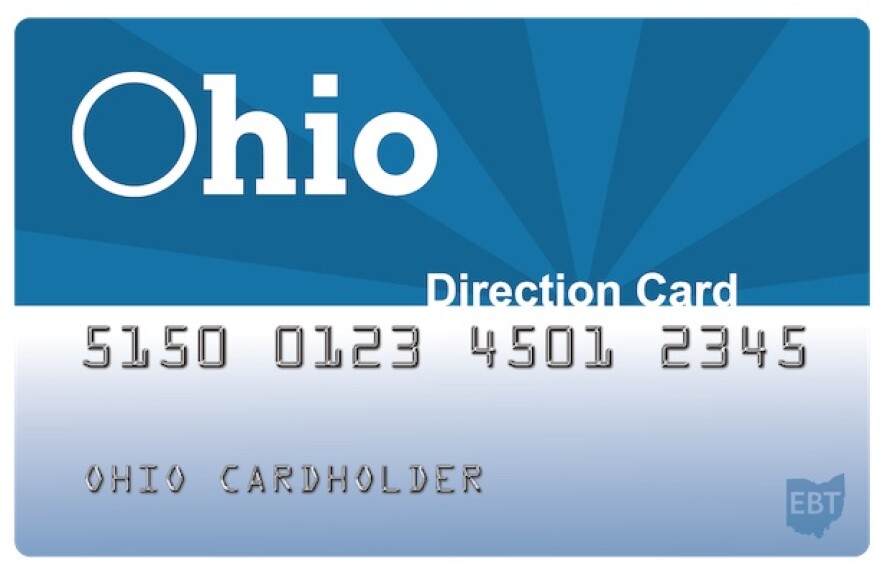 Ohio EBT cards are not chipped like debit and credit cards typically are.