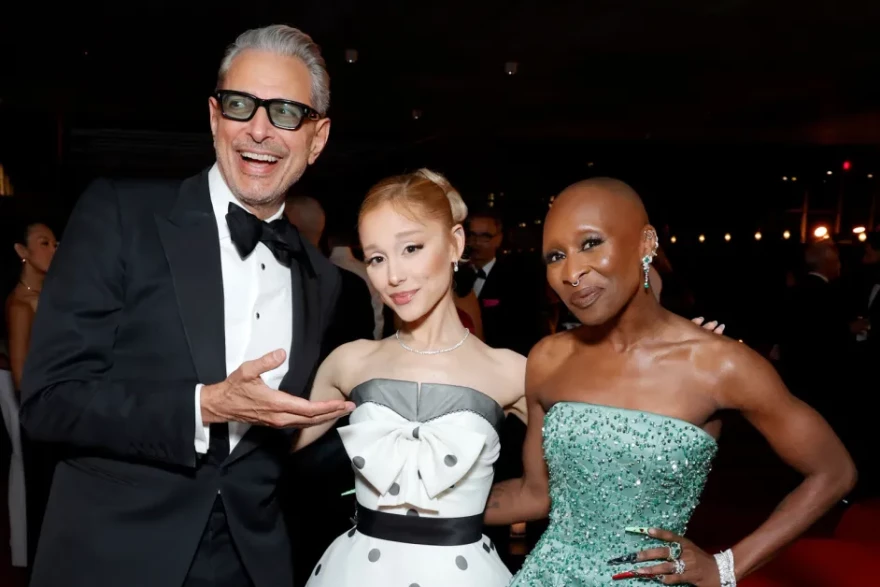 Jeff Goldblum, Ariana Grande, and Cynthia Erivo attend the Academy Museum of Motion Pictures 4th Annual Gala in Partnership with Rolex at Academy Museum of Motion Pictures on October 19, 2024 in Los Angeles.Stefanie Keenan/Getty Images for Academy Museum of Motion Pictures