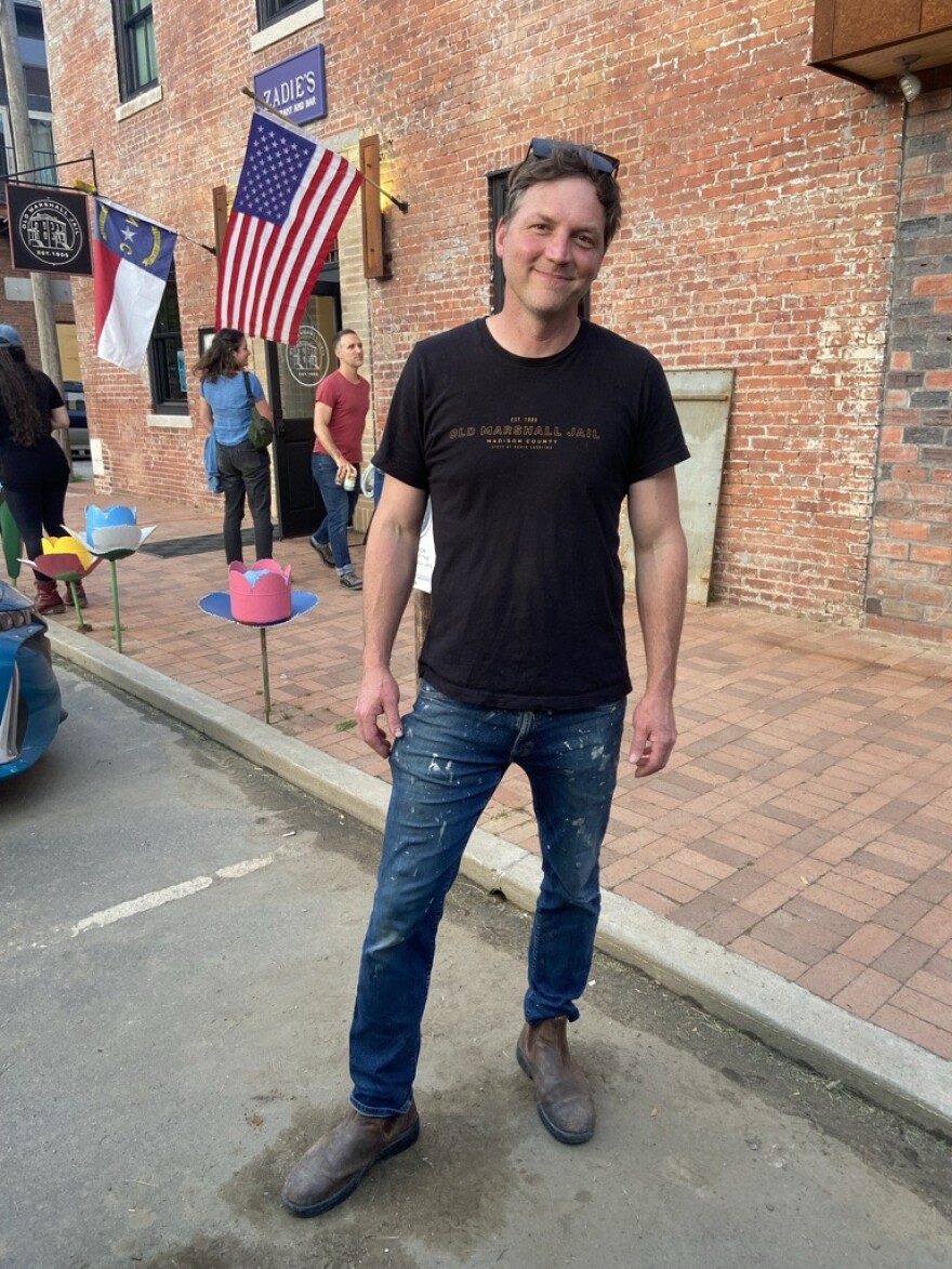 Josh Copus, owner of Old Marshall Jail and Zadie's Market on May 1