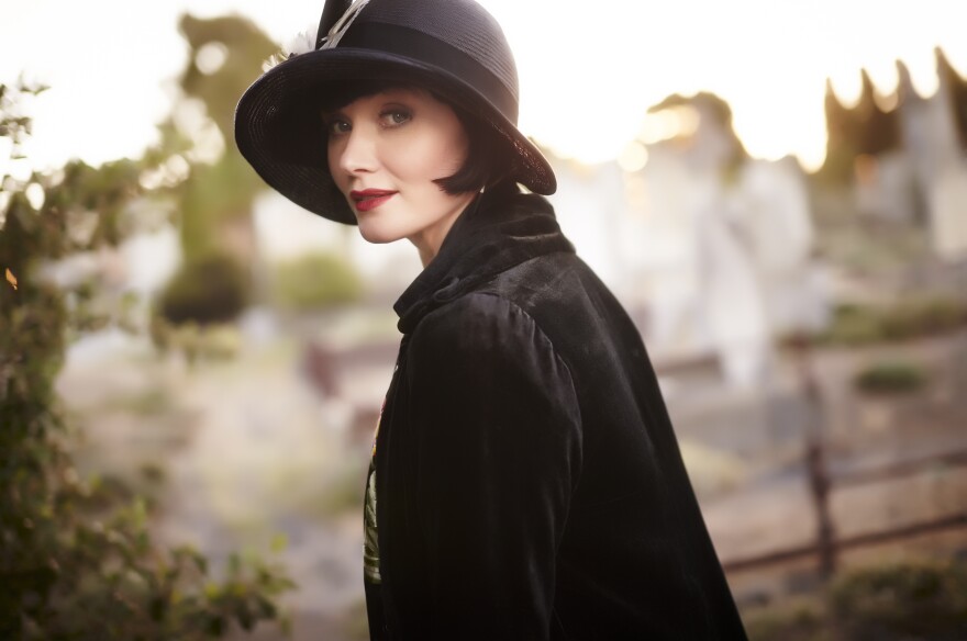 Essie Davis plays Phryne Fisher, a beautifully attired detective in 1920s Melbourne.