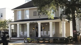 The Pi Kappa Phi fraternity house is seen near Florida State University in Tallahassee, Fla., (Joseph Reedy/AP)