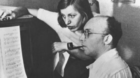 Kurt Weill and singer Lotte Lenya