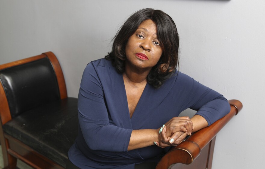 A photo of Jackie Easley, who is upset about the loss of young black men to gun violence and expressed her concerns in a recent Akron City Council meeting Thursday, April 4, 2019 in Akron, Ohio.