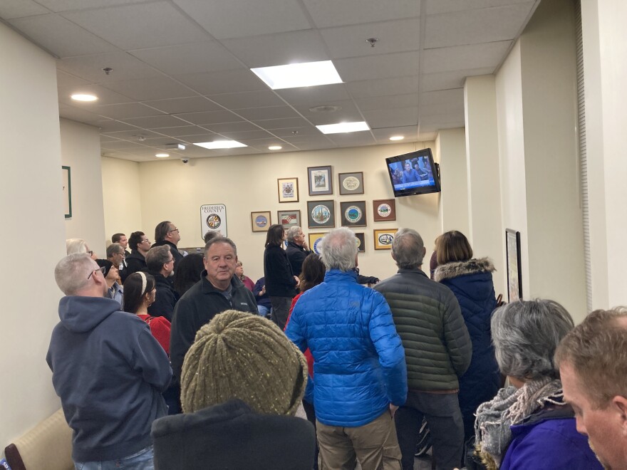 Residents filled the county council to overflowing at the data center public meeting last week