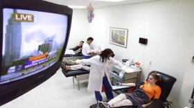 LifeSource Blood Service in Chicago was filled with a steady stream of people who showed up to give blood that Tuesday to meet the nationwide need to treat those injured in the attacks on Sept. 11, 2001.
