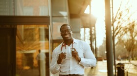 With his iPhone, LED ring light, simple editing skills and knowledge, Joel Bervell has made it his mission to educate Black Americans about their health. (Courtesy of Joel Bervell)