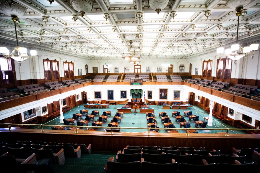 The Texas State Senate chambers.